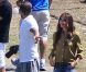 Exclusif - David et Victoria Beckham, aux premières loges du match de football de leurs fils Romeo et Cruz. Los Angeles, le 23 septembre 2012.