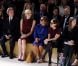 La princesse Charlene de Monaco, au côté de Peter Kriemler, au défilé Akris printemps/été 2013 lors de la Fashion Week de Paris, le 30 septembre 2012 au Palais de Chaillot