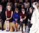 La princesse Charlene de Monaco, au côté de Peter Kriemler, au défilé Akris printemps/été 2013 lors de la Fashion Week de Paris, le 30 septembre 2012 au Palais de Chaillot