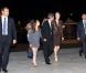 La princesse Charlene de Monaco arrivant avec Peter Kriemler au dîner Akris lors de la Fashion Week de Paris, le 30 septembre 2012