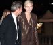 La princesse Charlene de Monaco arrivant avec Peter Kriemler au dîner Akris lors de la Fashion Week de Paris, le 30 septembre 2012