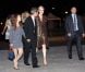 La princesse Charlene de Monaco arrivant avec Peter Kriemler au dîner Akris lors de la Fashion Week de Paris, le 30 septembre 2012