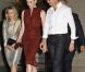 La princesse Charlene de Monaco à Paris le 30 septembre 2012 avec le directeur artistique Albert Kriemler à l'occasion du défilé Akris lors de la Fashion Week.