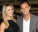 Le fooballeur Nene et Jessica Guarducci au défilé Printemps-Été John Galliano à La Cité de la Mode et du Design à Paris, le 30 septembre 2012.