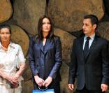 Nicolas Sarkozy et Carla Bruni visite au Yad Vashem Memorial