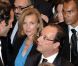 Valérie Trierweiler et François Hollande rencontrent les expatriés français à New York, le 25 septembre 2012.