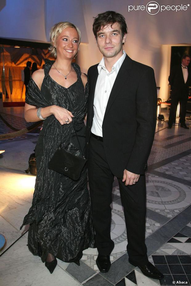 Sébastien Loeb et sa femme Séverine à Monaco, le 8 décembre 2008.