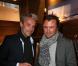 David Brécourt et Alexandre Brasseur au vernissage de l'exposition D'un pôle à l'autre à Paris, le 1er octobre 2012.