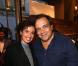 Amelle Chahbi et Didier Bourdon au vernissage de l'exposition D'un pôle à l'autre à Paris, le 1er octobre 2012.