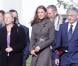 Le prince William et son épouse Kate Middleton inaugurent le centre d'entraînement de la sélection britannique de foot baptisé St George's Park à Burton-Upon-Trent dans Staffordshire le 9 octobre 2012