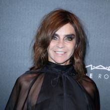 Carine Roitfeld lors de sa soirée pour M.A.C à Paris, le 2 octobre 2012.