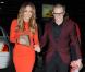 Jennifer Lopez habillée d'une robe Tom Ford et de sandales Christian Louboutin, célèbre son 43e anniversaire avec son compagnon Casper Smart. New York, le 24 juillet 2012.