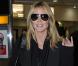 Heidi Klum arrive à l'aéroport d'Heathrow à Londres. Le 16 Octobre 2012.