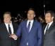 Ben Affleck, Bryan Cranston et John Goodman lors de l'avant-première d'Argo, à Londres, le 17 octobre 2012
