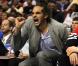 Joakim Noah après sa blessure face au 76ers de Philadelphie à Philadelphie le 6 mai 2012