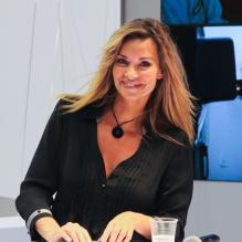 Ingrid Chauvin lors du Paris Motor Show le 7 octobre 2010