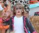 Anja, la fille d'Alessandra Ambrosio, dévoile son maquillage réalisé chez Mr Bones Pumpkin Patch à Los Angeles le 23 octobre 2012