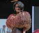 Audrey Pulvar lors du défilé qui lance le Salon du chocolat à la Porte de Versailles le 30 octobre 2012 à Paris