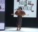 Audrey Pulvar défile lors de la soirée inaugurale qui donne le coup d'envoi du Salon du chocolat le 30 octobre 2012 Porte de Versailles à Paris