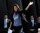 Eva Longoria dans le Nevada oeuvre pour la réélection de Barack Obama lors d'un meeting. Le 1er novembre 2012