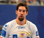Nikola Karabatic lors du match entre le PSG et Montpellier le 30 septembre 2012 à Paris