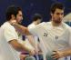 Nikola et Luka Karabatic lors du match entre le PSG et Montpellier le 30 septembre 2012 à Paris