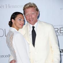 Lily Becker et Boris Becker au gala de l'amfAR à Canes. Le 24 mai 2012.