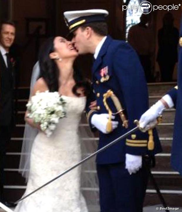 Mariage de Michelle Kwan et Clay Pell à l'eglise "First Unitarian" à Providence dans l'état du Rhode Island, le 19 janvier 2013.