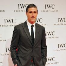 Matthew Fox, le héros de <em>Lost</em>, sur le tapis rouge de la soirée 'IWC Schaffhausen Race Night' à Genève en Suisse, le 22 janvier 2013.