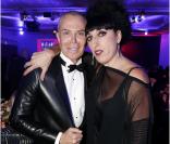 Jean-Claude Jitrois et Rossy de Palma lors du 11e Dîner de la Mode contre le Sida au Pavillon d'Armenonville. Paris, le 24 janvier 2013.
