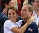  Kate Middleton et le prince William en liesse aux JO de Londres le 2 août 2012. 
