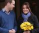  Le duc et la duchesse de Cambridge à la sortie de l'hôpital King Edward Vii, à Londres, le 6 décembre 2012. Kate Middleton donnera naissance au premier enfant du couple en juillet 2013. 