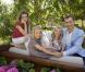  Letizia et Felipe d'Espagne avec leurs filles Leonor et Sofia à leur domicile de Madrid le 1er août 2012, pour une séance photo dévoilée en septembre à l'occasion des 40 ans de la princesse des Asturies. 