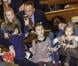  Le prince héritier Frederik de Danemark et la princesse Mary avec leurs quatre enfants, Vincent, Christian, Isabella et Josephine, lors d'un concert de Noël à Copenhague le 16 décembre 2012. 
