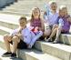  Le prince Phillipe et la princesse Mathilde de Belgique avec leurs enfants à Londres lors des JO 2012. 