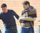 Iker Casillas après son opération du pouce dans les rues de Madrid le 27 janvier 2013