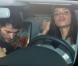 Iker Casillas après son opération du pouce et sa belle Sara Carbonero dans les rues de Madrid le 27 janvier 2013