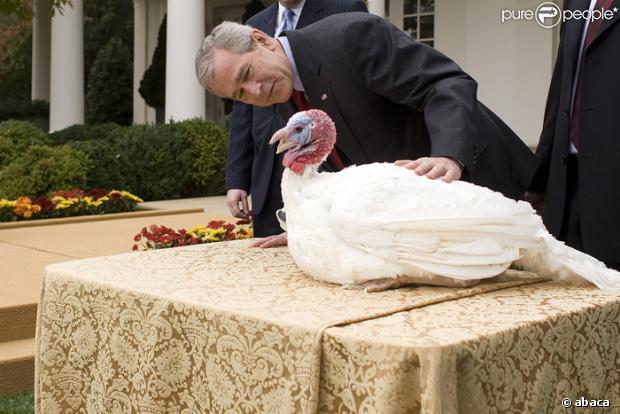 George W. Bush et sa dinde