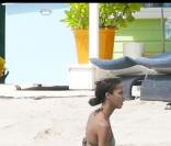 Noémie Lenoir et Claude Makelele sous le soleil de Saint-Barth