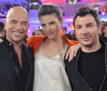 Pascal Obispo très bien entouré de son ex-femme Isabelle Funaro et Michaël Youn