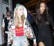 Cara Delevingne et son amie mannequin Jourdan Dunn arrivent à la boîte de nuit The Box à Londres. Le 16 février 2013.