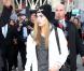 Cara Delevingne arrive au Topshop Show Space à Londres pour le défilé Topshop Unique automne-hiver 2013. Le 17 février 2013.