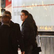 Scarlett Johansson et son amoureux, le Français Romain Dauriac, à New York le 18 novembre 2012