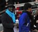 Lilian Thuram en famille lors du match entre le Paris Saint-Germain et l'Olympique de Marseille (2-0) le 27 février 2013 à Paris