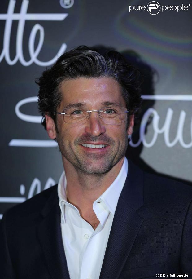 La marque de lunettes Silhouette s'offre Patrick Dempsey comme égérie. Mars 2013.