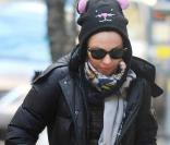 Madonna : Emmitouflée et impassible quand ses enfants font le show