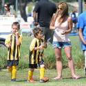 Britney Spears : Match de foot avec ses fils Jayden et Sean et Kevin Federline