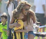 Britney Spears : Match de foot avec ses fils Jayden et Sean et Kevin Federline