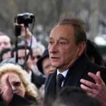 Bertrand Delanoë à l'inauguration du buste d'Habib Bourguiba dans le 7e arrondissement de Paris, le 20 mars 2013.