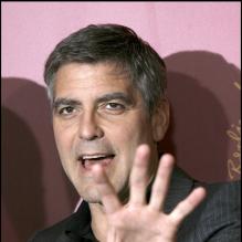 George Clooney au photocall de Syriana à Berlin en 2006.